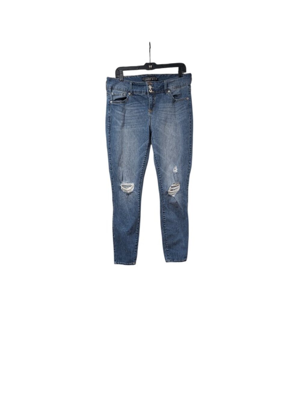 Torrid Plus Size Distressed High Waisted Skinny Jeans Everyday Casual Sz 16W